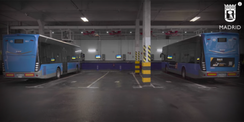 En marcha el sistema de carga inteligente de autobuses eléctricos en las instalaciones de EMT Madrid