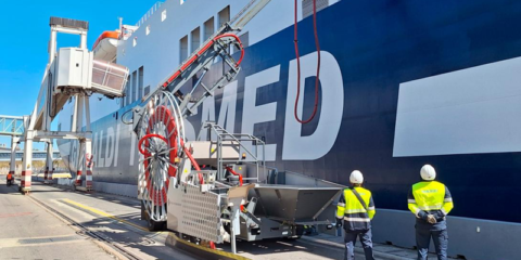 El Puerto de Barcelona estrena su primer sistema Onshore Power Supply (OPS) para ferris