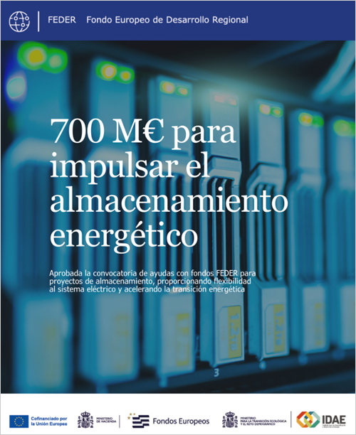 Ayudas de 700 millones de euros para el desarrollo de proyectos de almacenamiento energético a gran escala