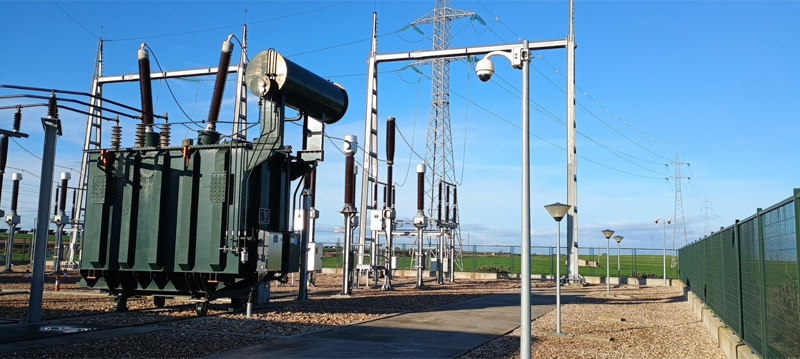 instalaciones de energía de la línea Medina del Campo-Salamanca-Fuentes de Oñoro