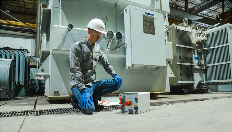 trabajador de la red eléctrica
