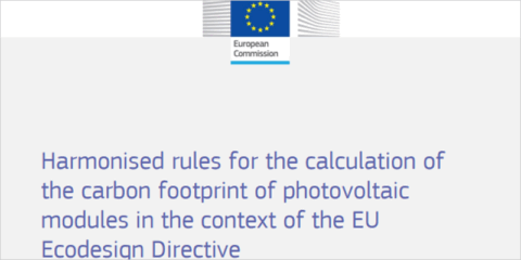 Un informe expone normas armonizadas para calcular la huella de carbono de paneles fotovoltaicos