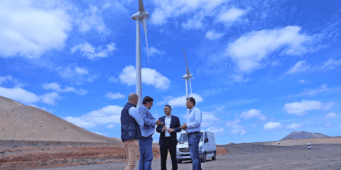 El parque eólico de San Bartolomé se pone en funcionamiento en la isla de Lanzarote