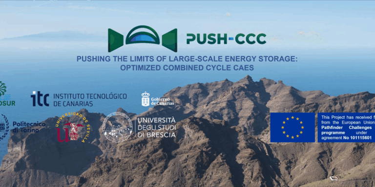 El proyecto PUSH-CCC abordará los retos de la tecnología de almacenamiento de energía por aire comprimido