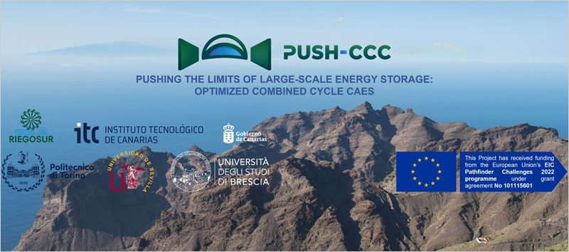 El proyecto PUSH-CCC abordará los retos de la tecnología de almacenamiento de energía por aire comprimido