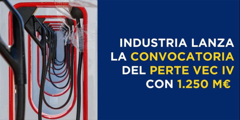 El Ministerio de Industria y Turismo lanza la cuarta convocatoria del PERTE VEC dotada con 1.250 M€