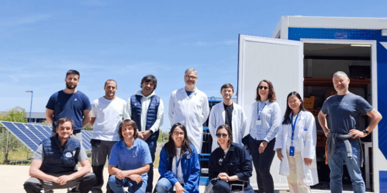 Ensayos con sensores de fibra óptica en Fundación Hidrógeno Aragón