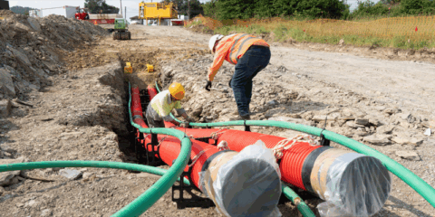 Arrancan en Bizkaia las obras de la línea subterránea de la interconexión eléctrica de España con Francia