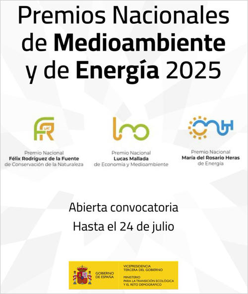 Abierta la convocatoria para los Premios Nacionales de Medioambiente y de 