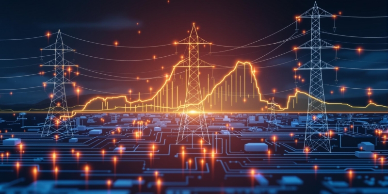 sistema eléctrico que ilustra el concepto de gestión de demanda energética