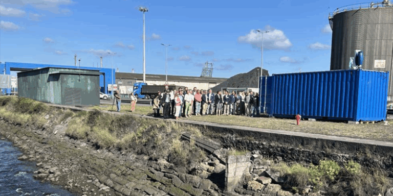 Instalación híbrida modular en el puerto de Avilés