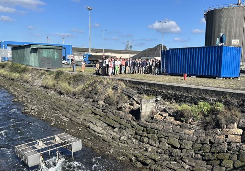 Instalación híbrida modular en el puerto de Avilés