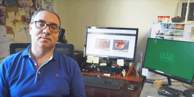 En la imagen, el investigador de la UJA Antonio David Pozo.