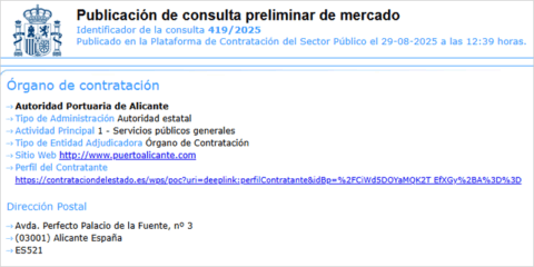 Consulta Preliminar al Mercado para desarrollar una planta de hidrógeno verde en el Puerto de Alicante