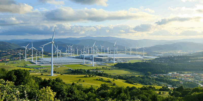 parque de energía eólica