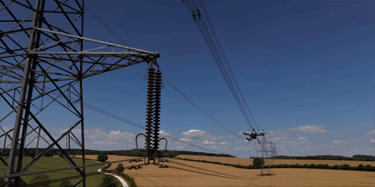 drones en la infraestructura eléctrica