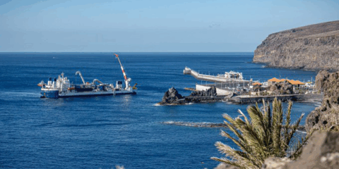 Arrancan los trabajos de instalación del nuevo enlace eléctrico submarino entre Tenerife y La Gomera