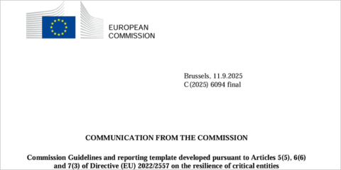 La Comisión Europea lanza nuevas directrices para mejorar la resiliencia de las infraestructuras críticas