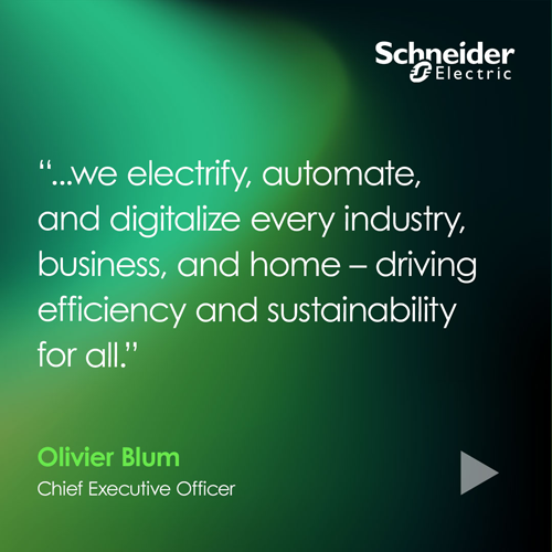 declaraciones del CEO de Schneider Electric, Olivier Blum