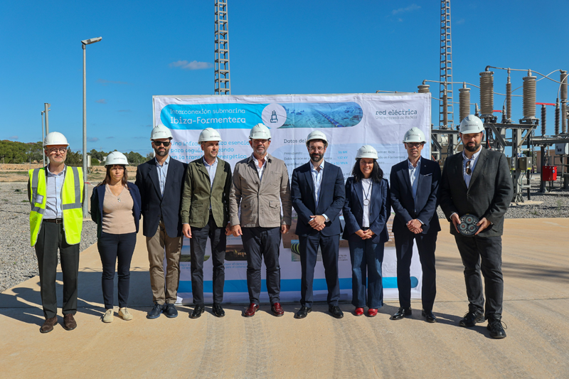 visita institucional a la nueva subestación eléctrica 132 kV de Formentera