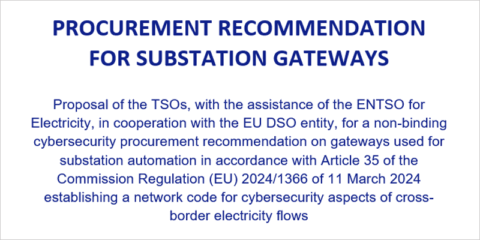 Abierta una consulta pública sobre recomendaciones para puertas de enlace de subestaciones eléctricas