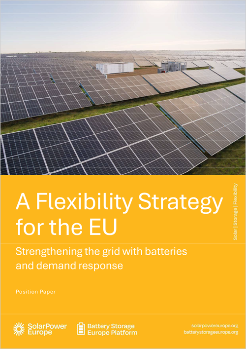 SolarPower Europe publica nuevas recomendaciones sobre flexibilidad energética