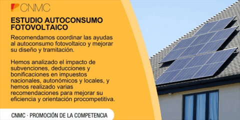 La CNMC evalúa el impacto de las ayudas al autoconsumo fotovoltaico y plantea mejoras para su gestión