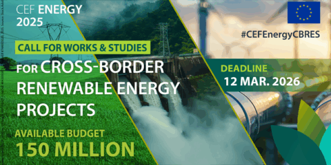 Nueva convocatoria para estudios y obras de proyectos transfronterizos de energías renovables en la UE