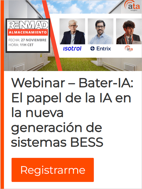 webinar ‘Bater-IA: El papel de la IA en la nueva generación de sistemas BESS’