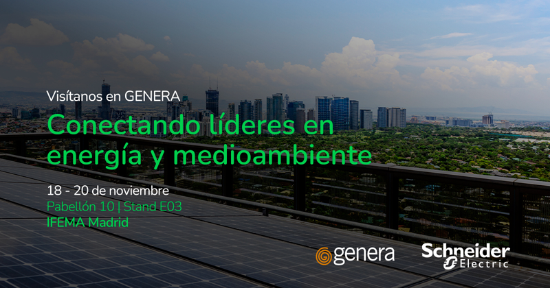 Schneider Electric presentará en Genera 2025 sus innovaciones en redes inteligentes y movilidad eléctrica