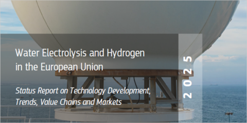 Un informe actualiza el estado de los electrolizadores de agua y el hidrógeno en la UE