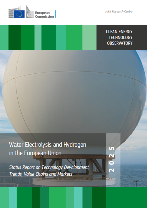 Un informe actualiza el estado de los electrolizadores de agua y el hidrógeno en la UE