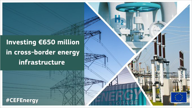 La Comisión Europea ha asignado cerca de 650 millones de euros a 14 proyectos de infraestructura energética transfronterizos.
