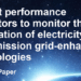 Indicadores de rendimiento para monitorear la aplicación de tecnologías que mejoran la red de transporte de electricidad