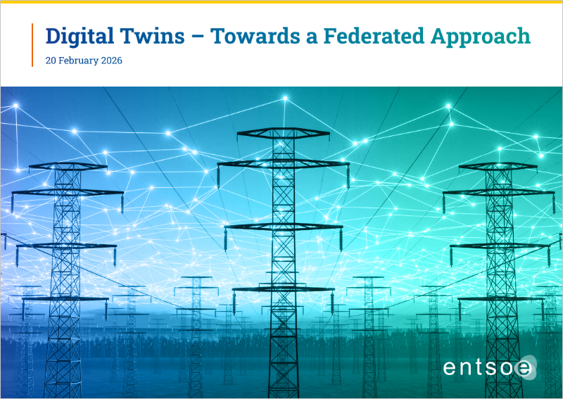 ENTSO-E publica un informe sobre gemelos digitales federados para el sistema eléctrico
