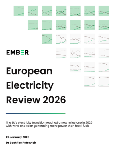 En 2025, la eólica y la solar superan por primera vez a los combustibles fósiles y marcan un punto de inflexión en el sistema eléctrico europeo