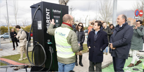 Las Rozas estrena un cargador ultrarrápido para vehículos eléctricos con batería portátil cero emisiones