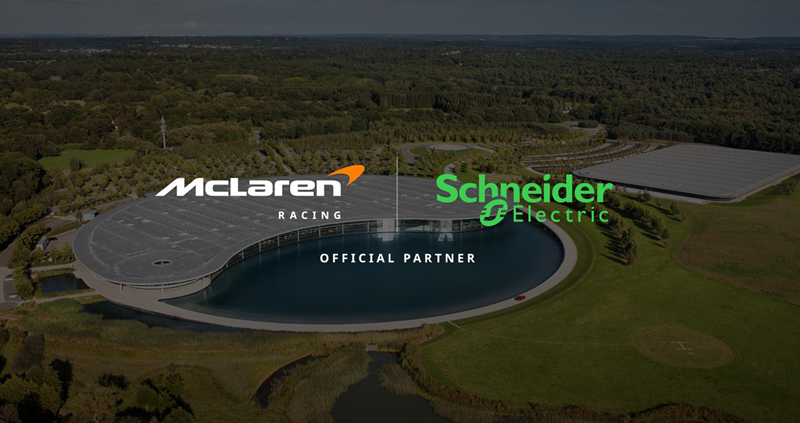 Schneider Electric será el socio oficial de McLaren Racing para implementar tecnología energética