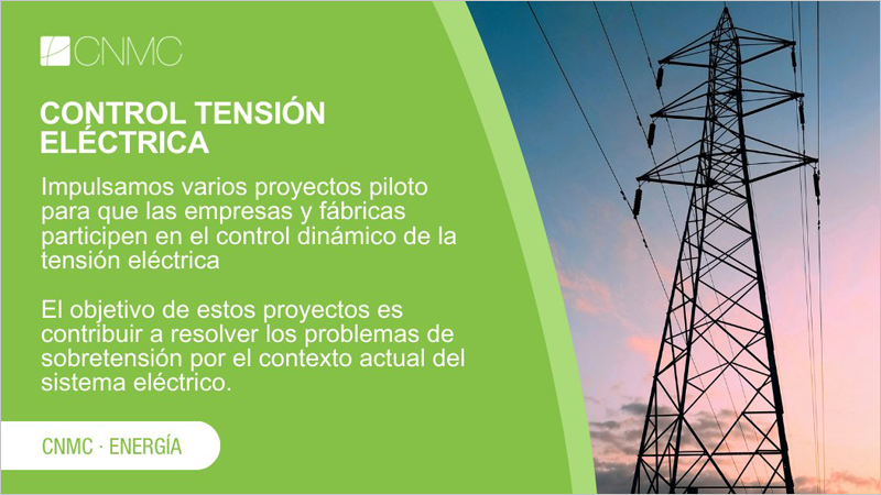 La CNMC impulsa varios proyectos piloto para que las empresas y fábricas participen en el control dinámico de la tensión eléctrica.