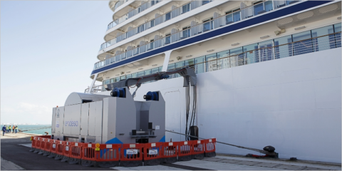 El Puerto de Cádiz estrena el sistema de suministro eléctrico a cruceros con tecnología OPS
