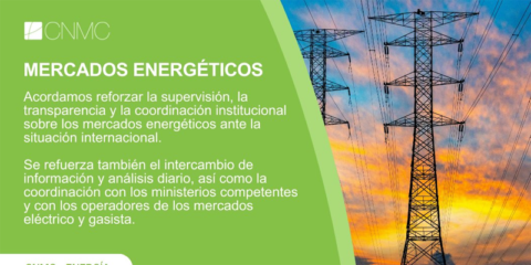 La CNMC intensifica la transparencia del mercado energético ante la volatilidad de precios