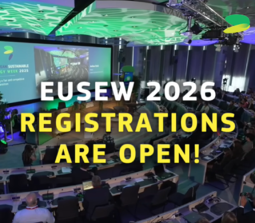 Abierto el plazo de inscripción para la Semana Europea de la Energía Sostenible 2026
