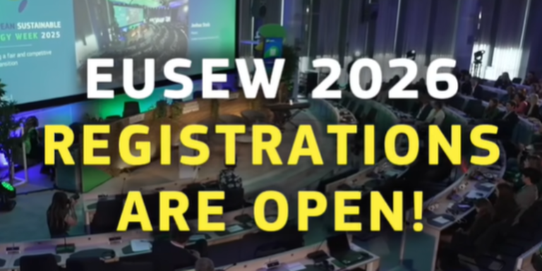 Abierto el plazo de inscripción para la Semana Europea de la Energía Sostenible 2026