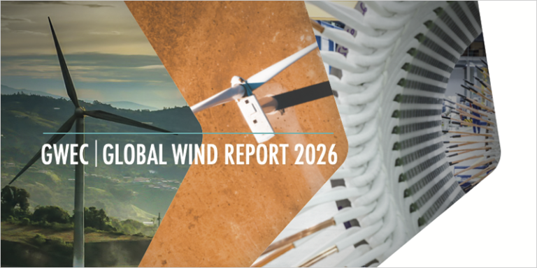 La energía eólica suma 165 GW de nueva capacidad en 2025, según un informe de GWEC