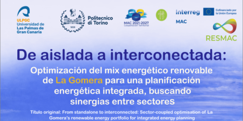 La ULPGC analiza el impacto de la interconexión eléctrica en la transición energética de La Gomera