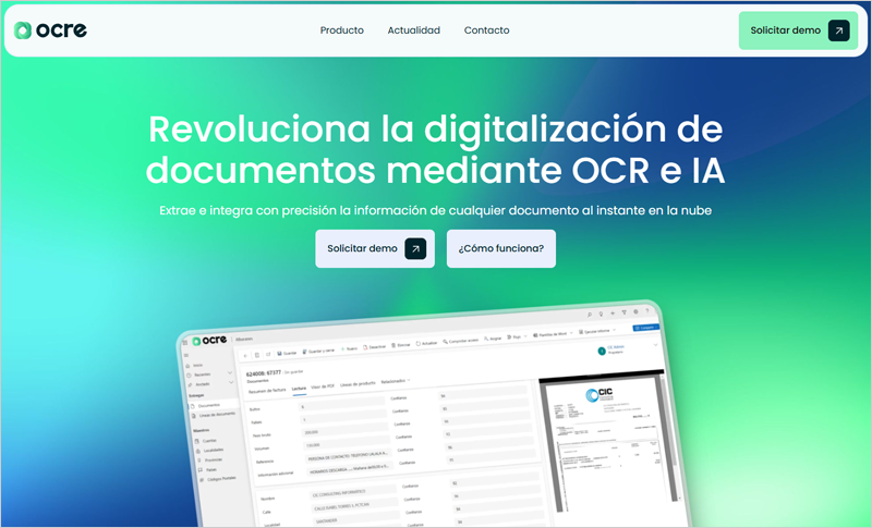 Automatización de la digitalización documental con OCRE de CIC Consulting Informático