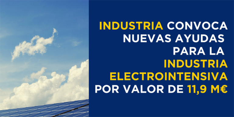 Casi 12 millones en ayudas al sector electrointensivo para compensar cargos en la factura eléctrica