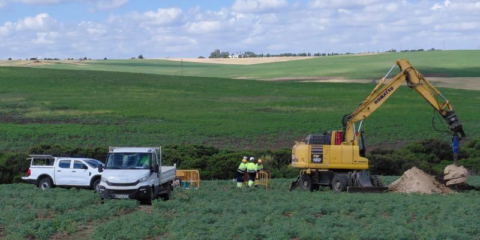 Arrancan las obras del eje eléctrico Costa de la Luz-Puebla de Guzmán para reforzar el suministro en Huelva