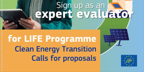 CINEA busca expertos en energías renovables para evaluar proyectos de LIFE Clean Energy Transition