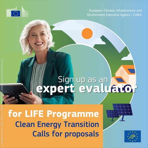 CINEA busca expertos en energías renovables para evaluar proyectos de LIFE Clean Energy Transition